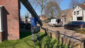 Schoorsteen onderhoud Zoetermeer ladder bus
